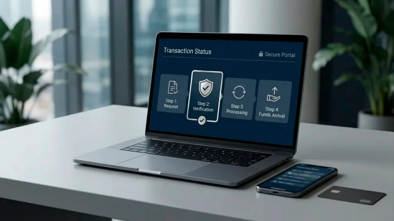 Fitzdares withdrawal request flow through UK account verification and bank processing